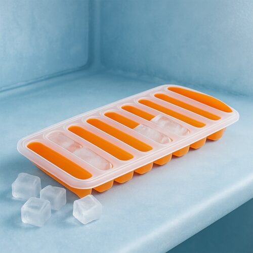 Water Bottle Ice Stick Tray with Push  Cubes