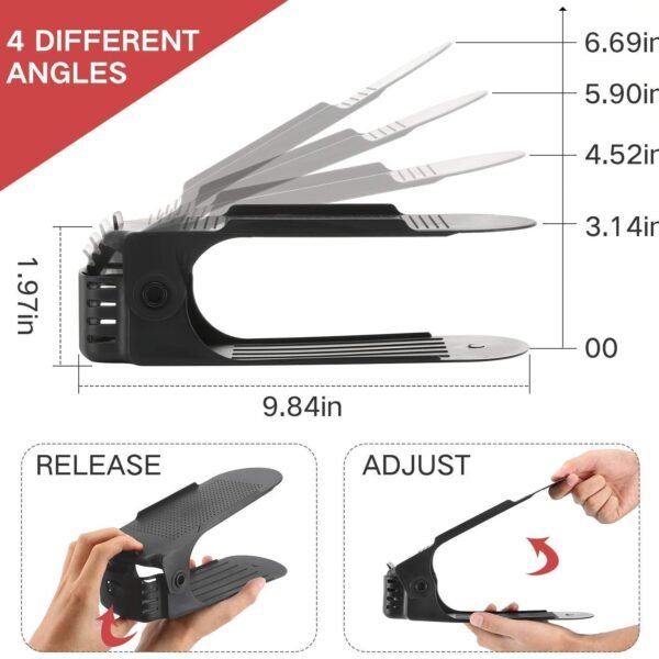 Adjustable Folding Shoe Slots Organizer
