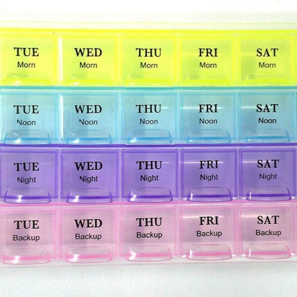 Weekly Pill Case 28-Slot Medicine Organizer