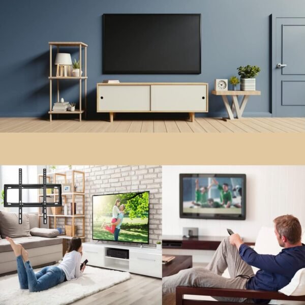 Heavy-Duty TV Wall Bracket for 26–63 Inch LED/LCD TVs (46×20 cm)