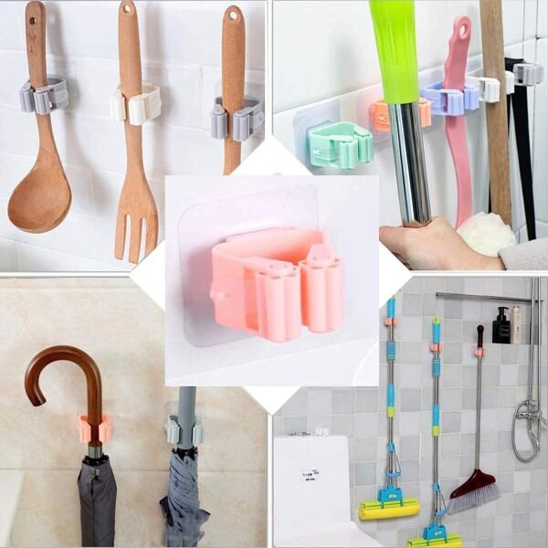 Broom Holder Wall Mounted, Mop and Broom Holder Broom Organizer with Wall