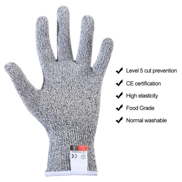71OC-FhLlrL._SL1100.jpg Level 5 Protection Cut Resistant Gloves (1 pair)