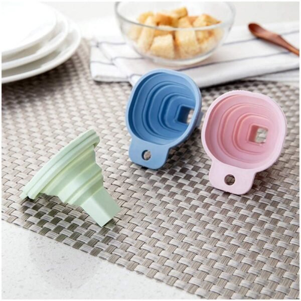71Y_biWJ17L._AC_SL1001.jpg Flexible Silicone Kitchen Funnel Liquid / Powder Transfer Hopper Food (Small)