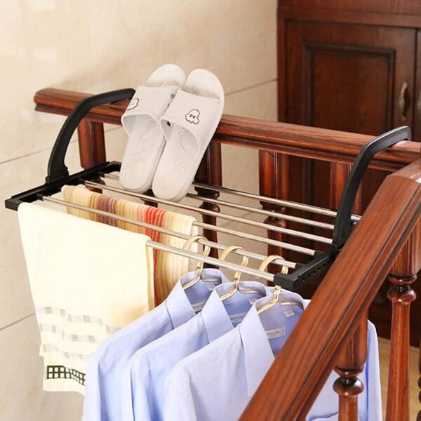 Adjustable Folding Clothes Drying Racks Hanger Shelf