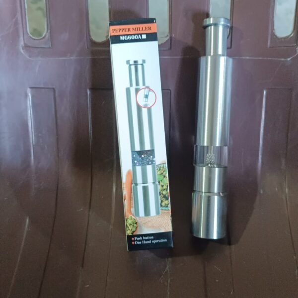Stainless Steel Thumb Presser Salt and Pepper Grinder (1 Pc)