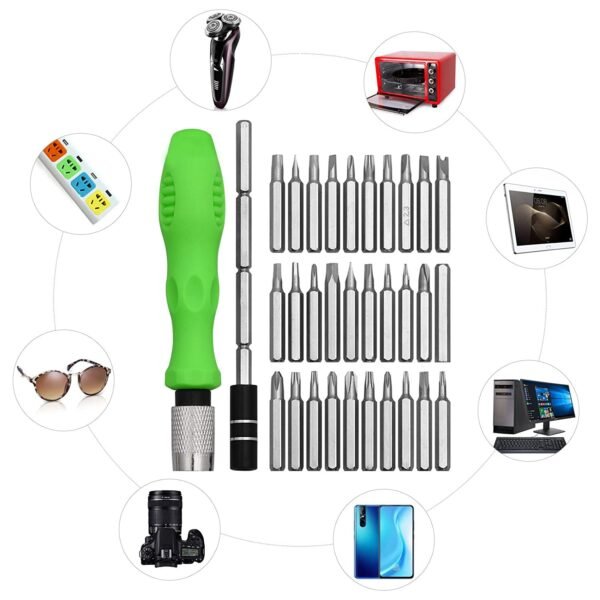 71f_6966f5L._SL1500_659af94a-178c-4e21-bc29-c307024220e3.jpg 32 in 1 Mini Screwdriver Bits Set with Magnetic Flexible Extension Rod