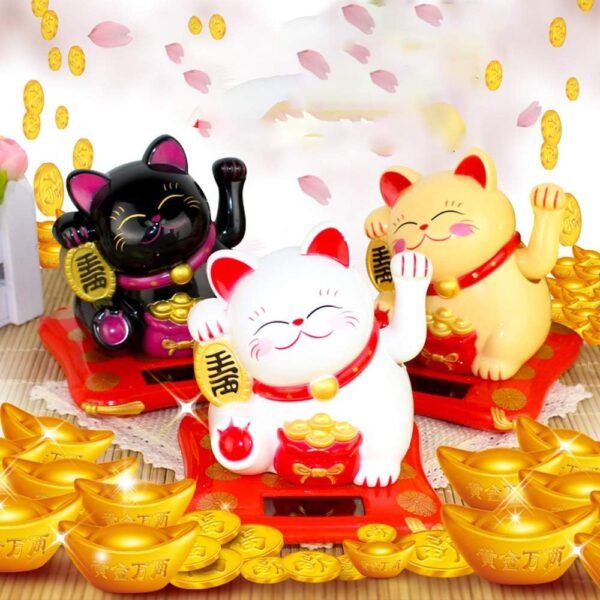 71klfIcBsEL._AC_SL1000.jpg Solar Powered Happy Cat Beautiful with Arm Waves Wealth Cat (1 Pc / Mix Color)
