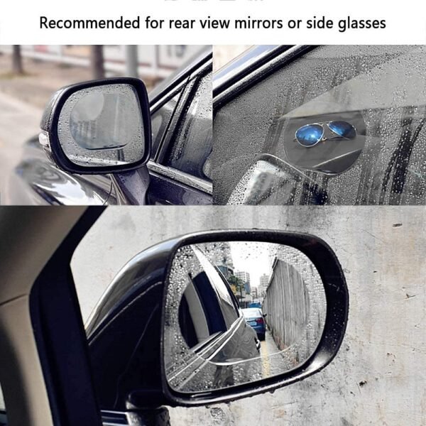 Anti-Fog & Anti-Scratch Rearview Mirror Film – HD Protective Sticker (1 Pc)