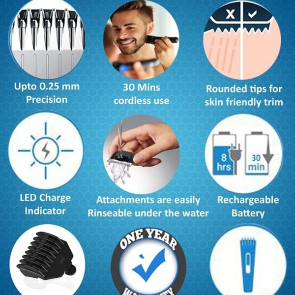 71upj_yt6L._SL1500.jpg NS-216 rechargeable cordless hair and beard trimmer for men's, Hair accessories