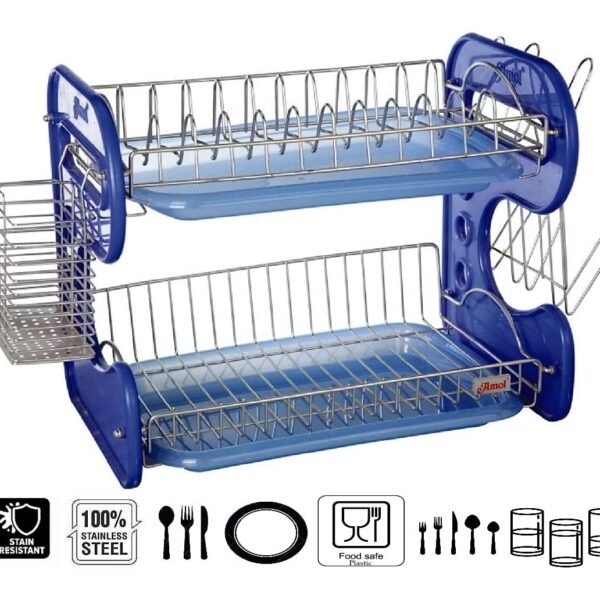 71xYfATdZYL._SL1125.jpg STAINLESS STEEL DRAIN BOWL STORAGE RACK HOLDER