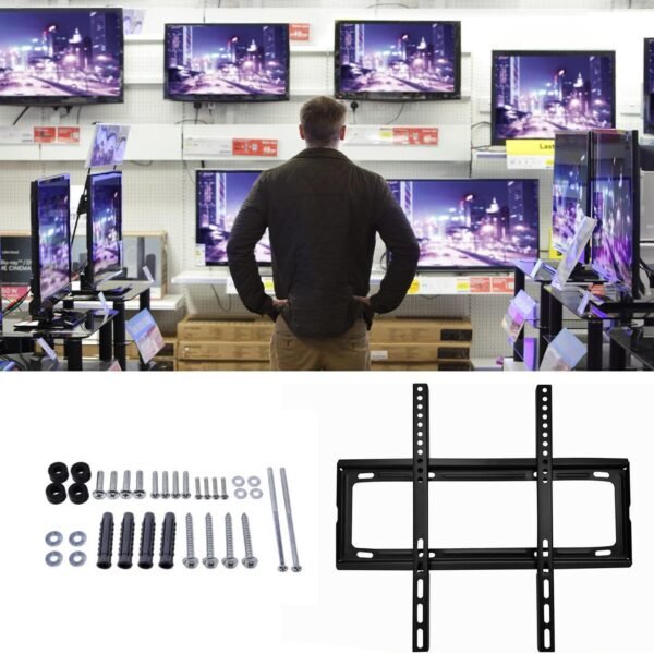 Heavy-Duty TV Wall Bracket for 26–63 Inch LED/LCD TVs (46×20 cm)