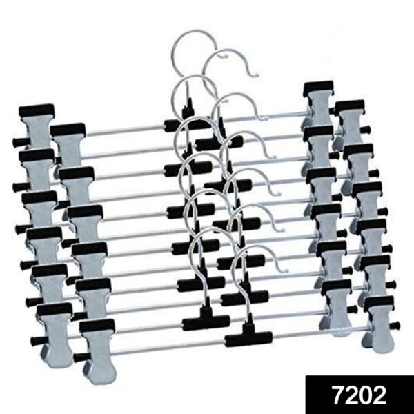 7202.jpg Hangers with 2-Adjustable Anti-Rust Clips (Pack of 12)