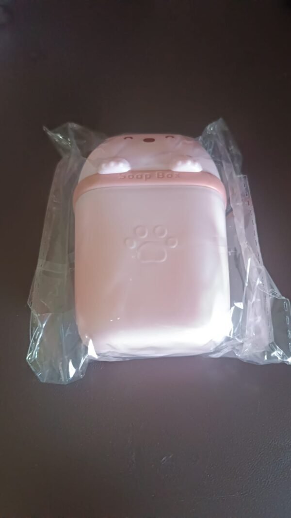 72150481-3b2a-4ce9-82f9-d40d165719c2.jpg Cute Bear Shaped Soap Case ,Sabudani (1 Pc)
