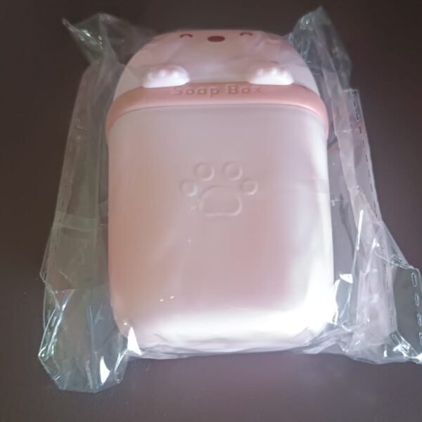 72150481-3b2a-4ce9-82f9-d40d165719c2.jpg Cute Bear Shaped Soap Case ,Sabudani (1 Pc)