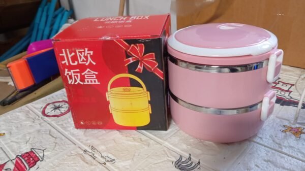 Doraemon 2-Layer Lunch Box – Steel Tiffin Box for Home, Office & School Use