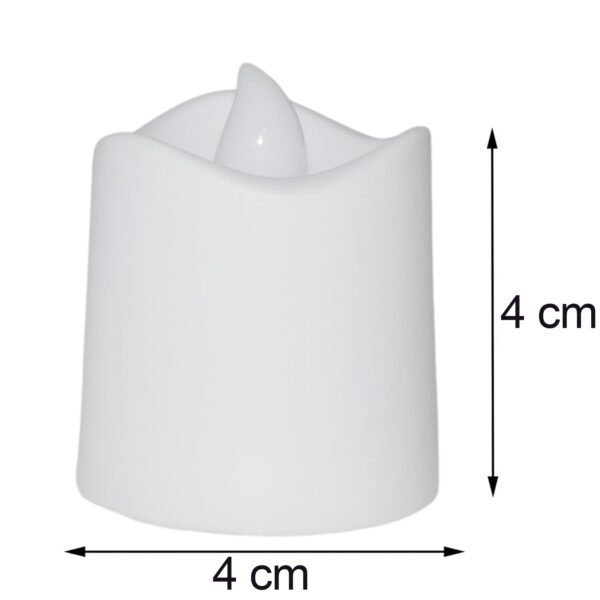 Festival Decorative - LED Tealight Candles, Diwali (White, 24 Pcs)