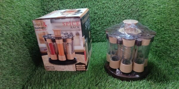 73a9ef01-605e-45e6-ad6e-007a41563397_1c5beba7-68c2-4405-b555-5f937623c4b2.jpg Revolving Spice Rack, 8 Spice jars with 120 ml, Condiment Set