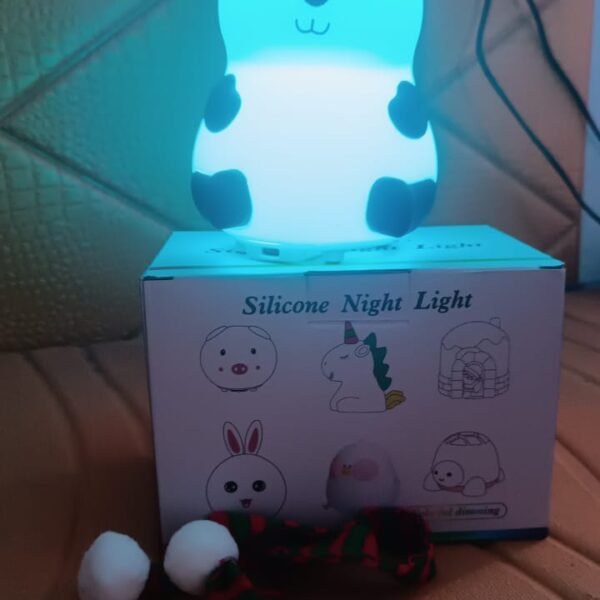 Panda 7-Color LED Silicone Touch Lamp (1 Pc)