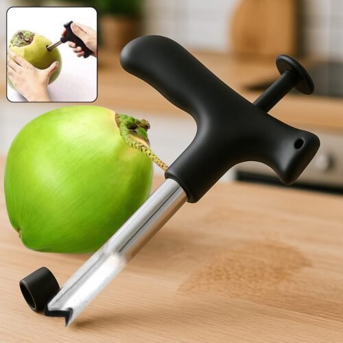 73ef0594-9660-481c-b0fc-f1e5ff25dd89.jpg Premium Quality Stainless Steel Coconut Opener Tool / Driller with Comfortable Grip
