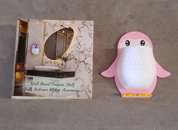 740ae738-9ca5-4530-ab1d-07897f24e132.jpg Penguin Storage Box, Wall Nightstand, Office Plastic Wall Mount
