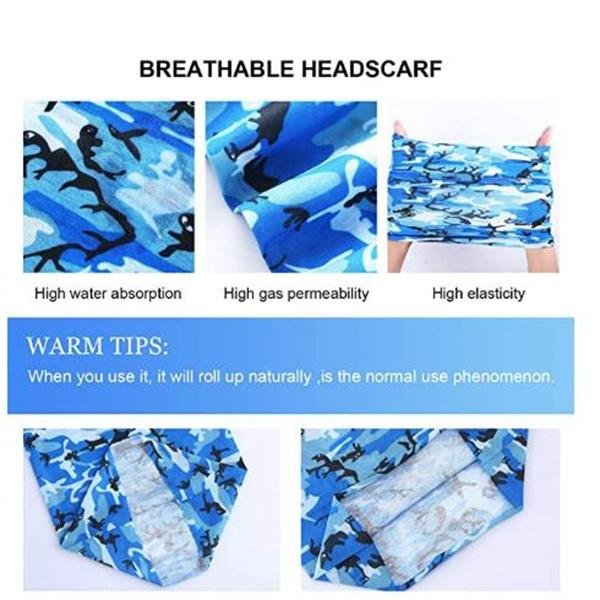 Multifunctional Unisex Neck Gaiter Headband for Dust & Sun (Multicolor)