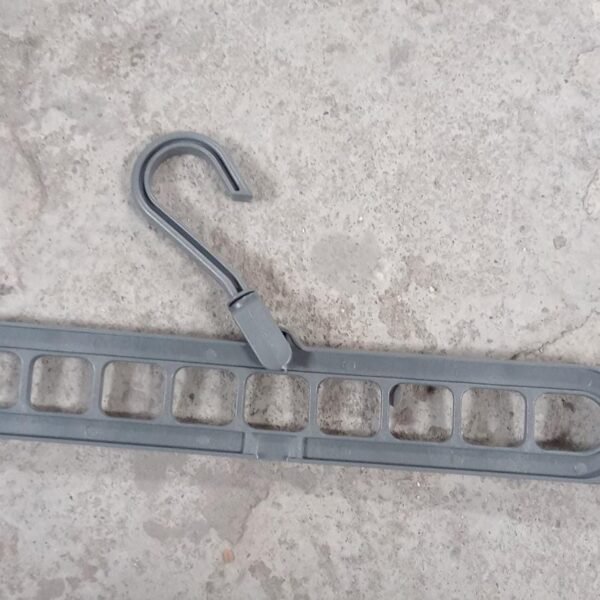 9-Hole Plastic Hanger Hook for Wardrobe Clothes Organization & Indoor Storage