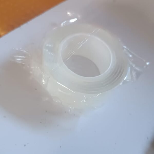 Sticky Double Sided Tape Washable Adhesive Tape Reusable (Thin / 6.5×3 Cm / 1 Pc)