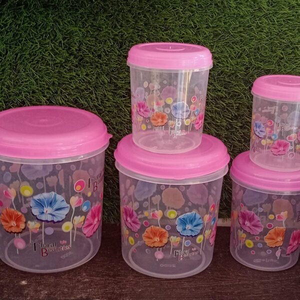 75ce5050-9a9e-4495-a6b4-1ba111960f7e.jpg Plastic Transparent Container Air Tight Dabba Set (3000ml, 2000ml, 1000ml, 750ml, 500ml)