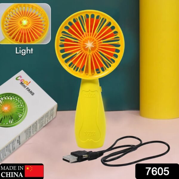 Foldable Handy Light Fan Rechargeable Mini Fan for Personal Use Hand Bar Battery Free