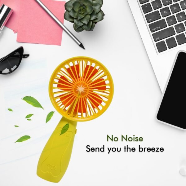 Foldable Handy Light Fan Rechargeable Mini Fan for Personal Use Hand Bar Battery Free