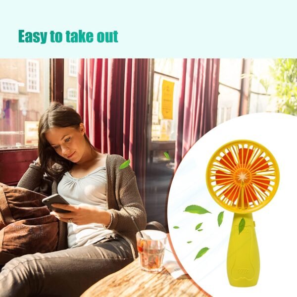 Foldable Handy Light Fan Rechargeable Mini Fan for Personal Use Hand Bar Battery Free