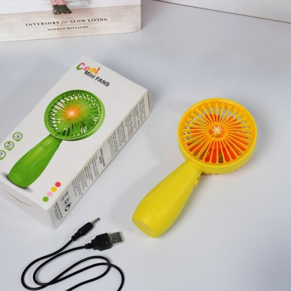 Foldable Handy Light Fan Rechargeable Mini Fan for Personal Use Hand Bar Battery Free