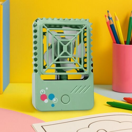 Mini Rechargeable Desktop Fan for Home & Office (USB, Handheld)