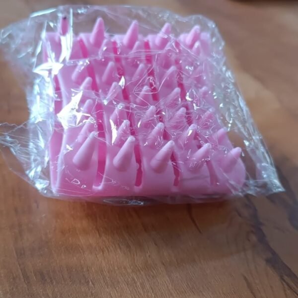 Scalp Massager Shampoo Brush Soft Silicone Hair Washing Comb with Handle