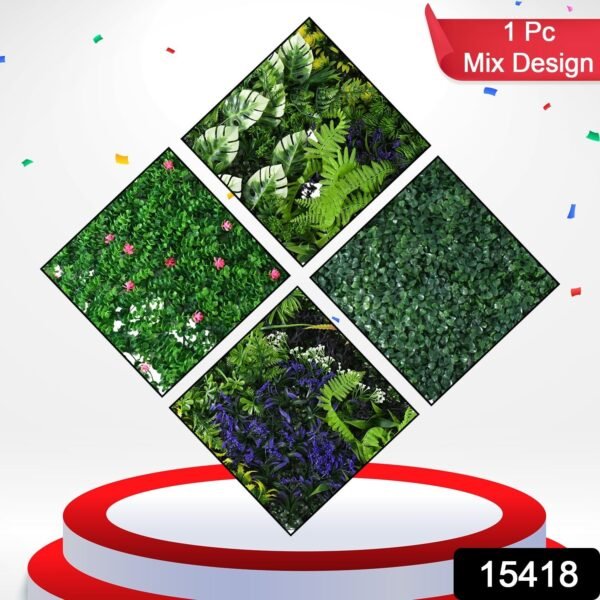 76ff5b48-e253-4526-8108-3dbccff218c9.jpg Artificial Plants Wall Topiary Wall Greenery Mat Wall Backdrop (1 Pc Mix Design)