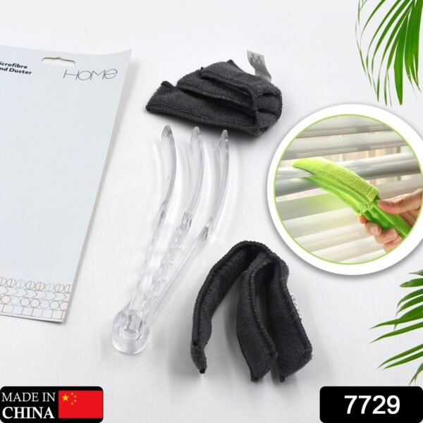 Window Blind Cleaner Brush Microfiber Sleeves – Dusting Tool for Shutters & AC (1 Pc)