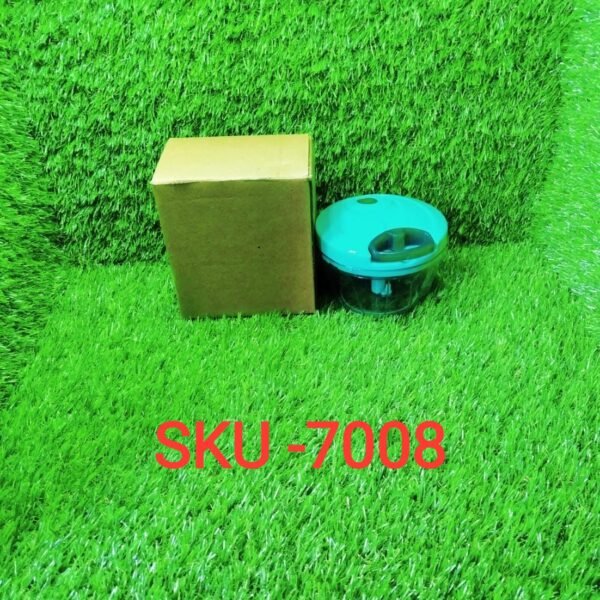 Manual Compact Handheld Vegetable Chopper with Stainless Steel Blades (Brown Box)