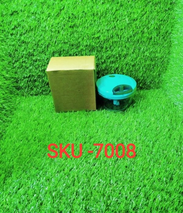 Manual Compact Handheld Vegetable Chopper with Stainless Steel Blades (Brown Box)