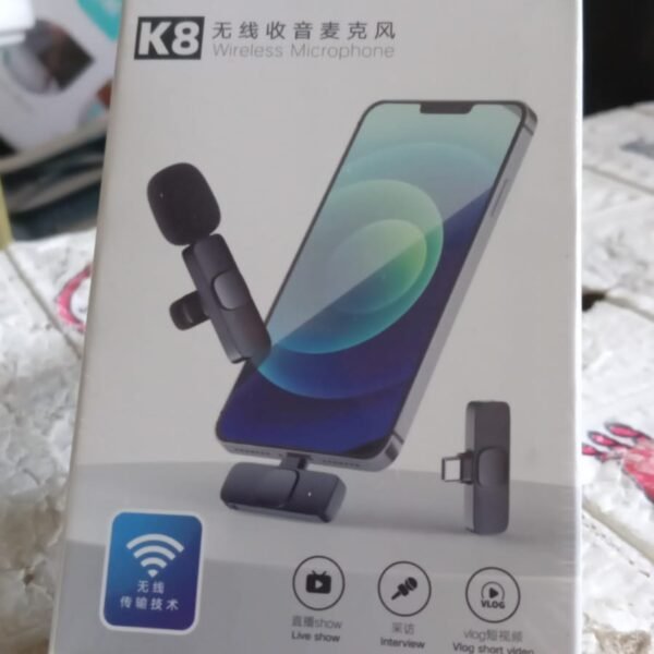 Intelligent Noise Cancelling Live Streaming Clip on Microphone for Type-C & for iPhone