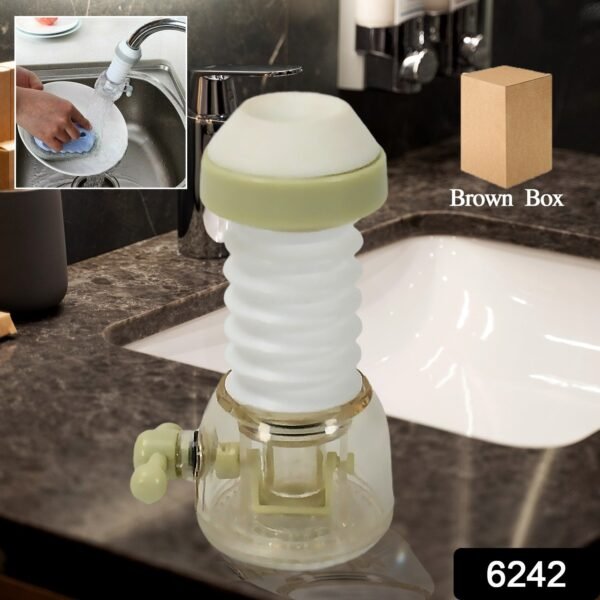 Adjustable 360° Rotating Water Faucet Extender Nozzle Saver Device