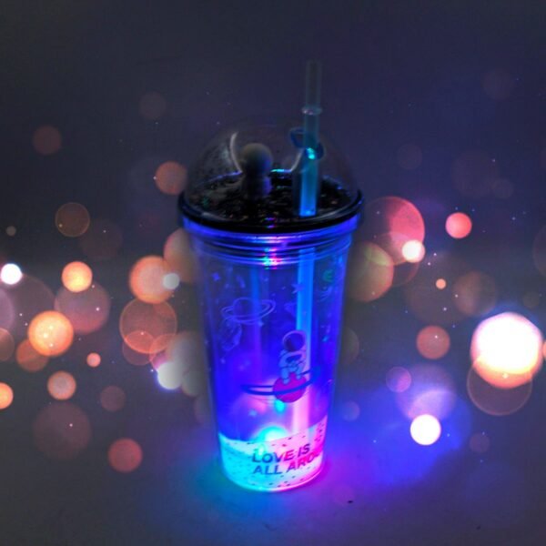 LED Double Wall Plastic Tumbler Cups (Pack Of 1)