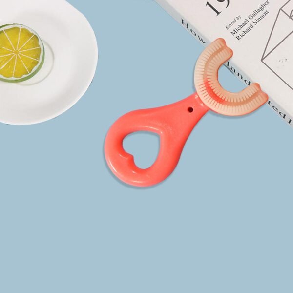 7_30eccf5b-9ca8-4cb8-b40c-363f96231eef.jpg U-Shaped Toothbrush for Kids, 2-6 Years Kids Baby Infant Toothbrush