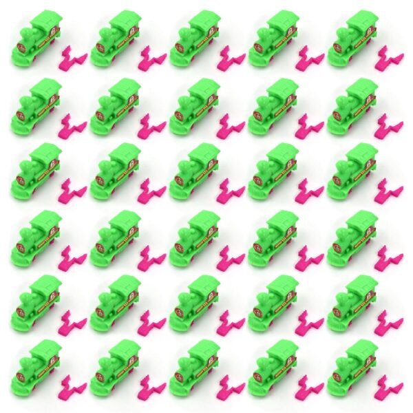 30pc Pull Along Back train Friction Power Toy Vehicle Push and Go Crawling Toys Baby