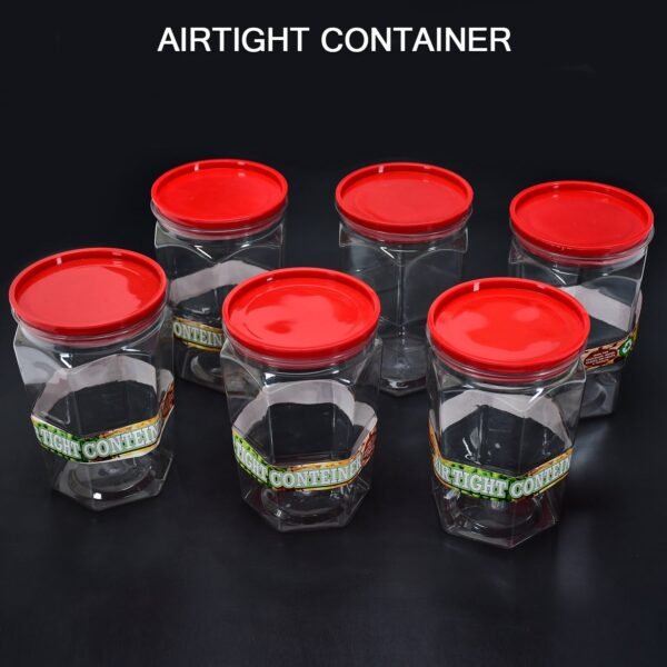 Air Tight Kitchen Storage Container (Approx - 1100Ml, Set of 6pcs)