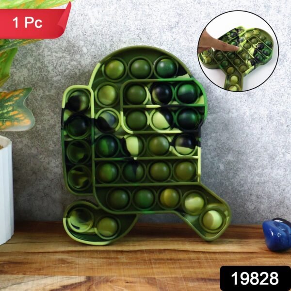 Premium Cartoon Shape Silicone Pop It Fidget Toy (1 Pc)