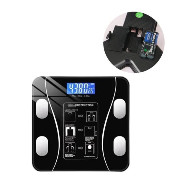 Bluetooth Digital Body Fat & Weight Scale with BMI Tracking for iOS & Android