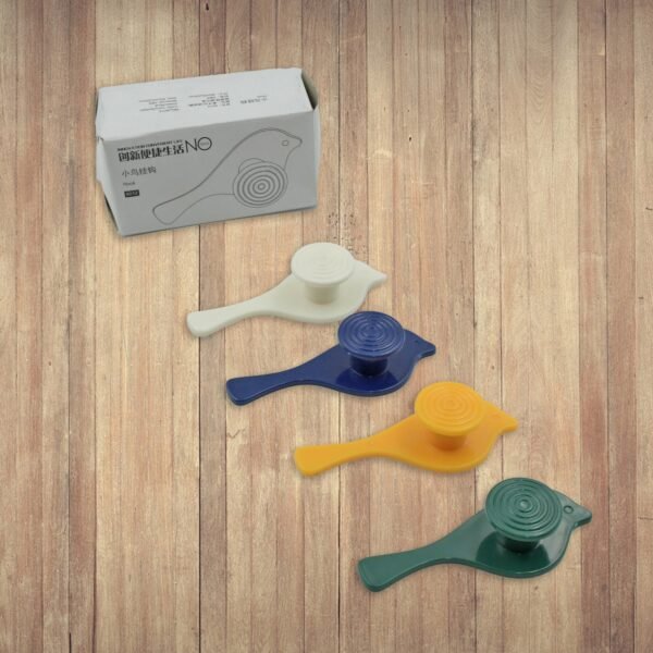 Bird Hook self Adhesive Hooks Wall Mounted Hook Shower Towel Hook (4 Pc Set)