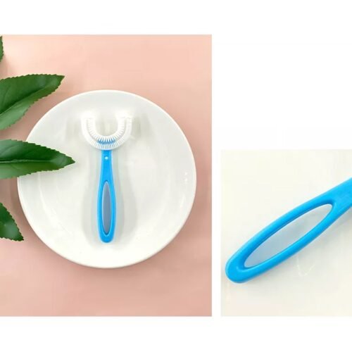 U-Shaped Toothbrush for Kids Manual Whitening Silicone Brush  2–6 Years