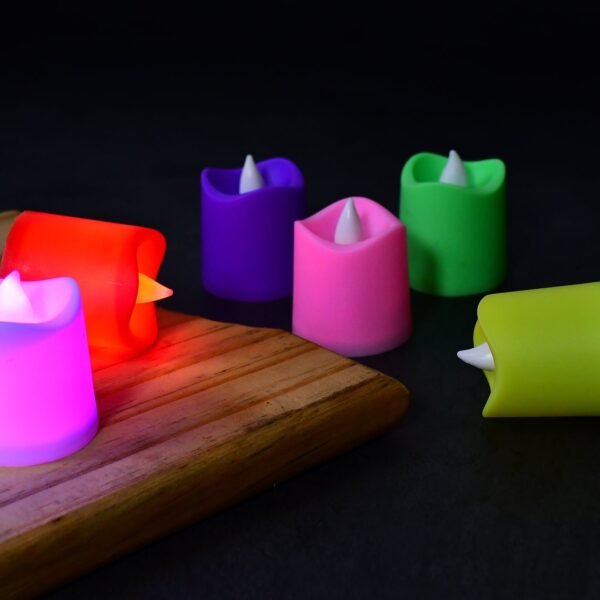 1PC Festival Decorative LED Tealight Candles – Battery Operated for Party & Diwali