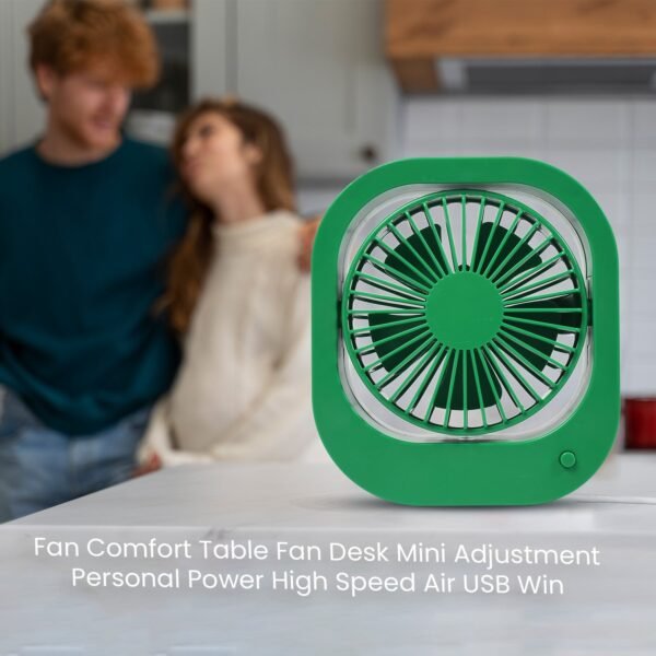 Portable USB Fan Rechargeable 2-Speed 180° Rotating Quiet Personal Fan